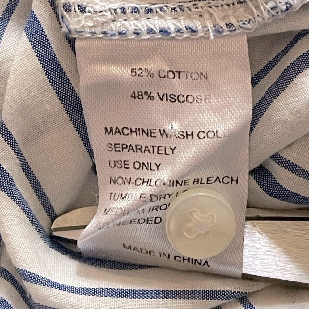 Trovata Birds of Paradise June Blouse in Swim Stripe Sz. Small - Picture 13 of 14